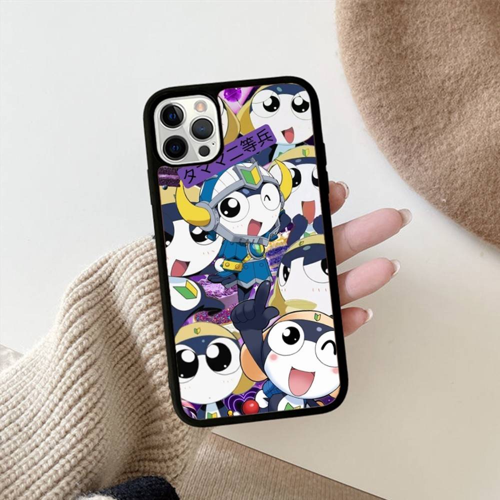 Кероро Лягушонок Крутой Гансо Сержант Чехол для Телефона из PC+TPU Для IPhone 17 16 15 14 PRO MAX 11 12 13 PLUS MINI