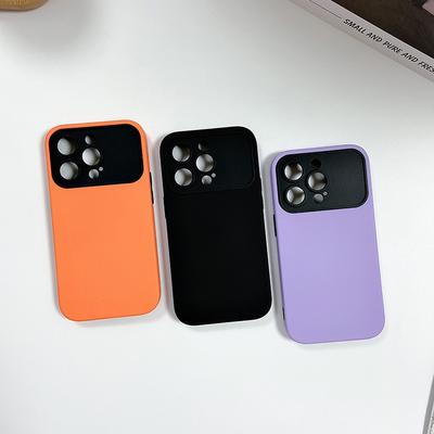 Двойной чехол для телефона IPhone 15 Promax с большим окном, утолщенный, противоударный, Apple 14, всесторонний 13, мягкий 12/11