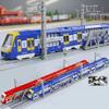 1: 87 Alloy Double Section Train and Tram Models,double-layer Subway and High-speed Rail Toys,children's Toys,wholesale