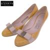 Vara Ribbon Patent Leather Pumps, Women's, Mustard, Size 5 1/2 Shoes 5.5 mustardUsed