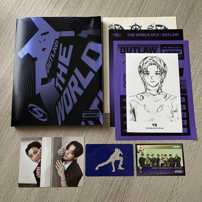 [Б/У] ATEEZ CD Альбом Торговая Карта Сонхва Уён Открытка Ёсан