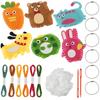 Sewing Kit for Kids Cute Animal Sewing Craft Set Forest Creatures DIY Sewing Felt Plush Animals for Beginners Educational Sewing