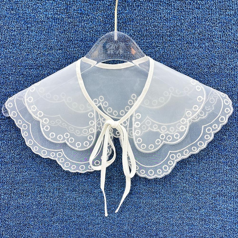 Женский кружевной воротник с вышивкой, женская одежда, плащ, накладные воротники, модный воротник, знаки отличия