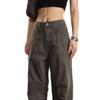 American Retro Washed Work Pants: New Unisex Loose Straight-Leg Micro-Flare Wide-Leg Floor-Length Design