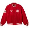 New Era FW24 MLB Бейсбольная куртка с воротником-стойкой, скрытой пуговицей, спущенным плечом, длинным рукавом, унисекс, красная 14397946