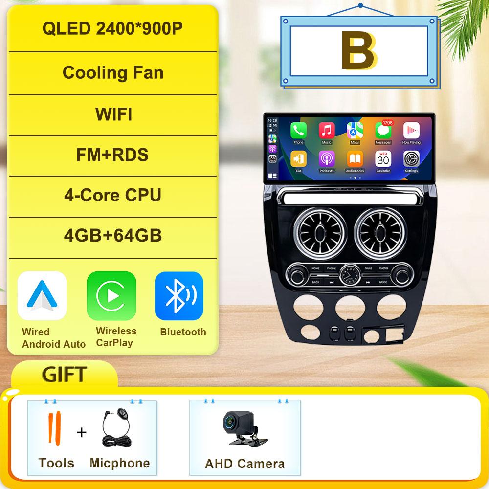 Беспроводной Carplay Авто Android 16 Автомагнитола Для Hummer H3 1 2005-2010 Навигация GPS Мультимедиа 4G Видеоплеер DSP Стерео QLED