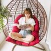 Подушка для кресла-яйца на балконе, Подушка для сиденья, Мат для подвесного кресла-качели, Подушка для патио, сада, улицы, Утолщенное сиденье для гамака, кресла-качалки