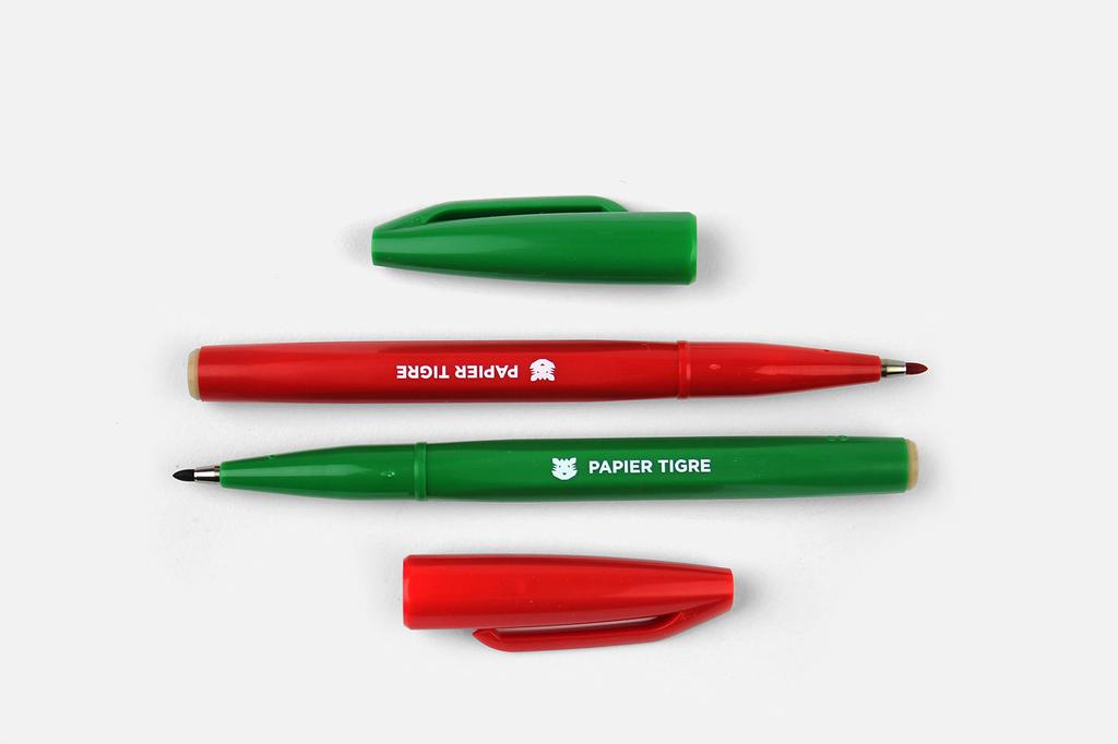 Papier Tigre Pentel THE 379 Ручка-маркер PENTEL-RED