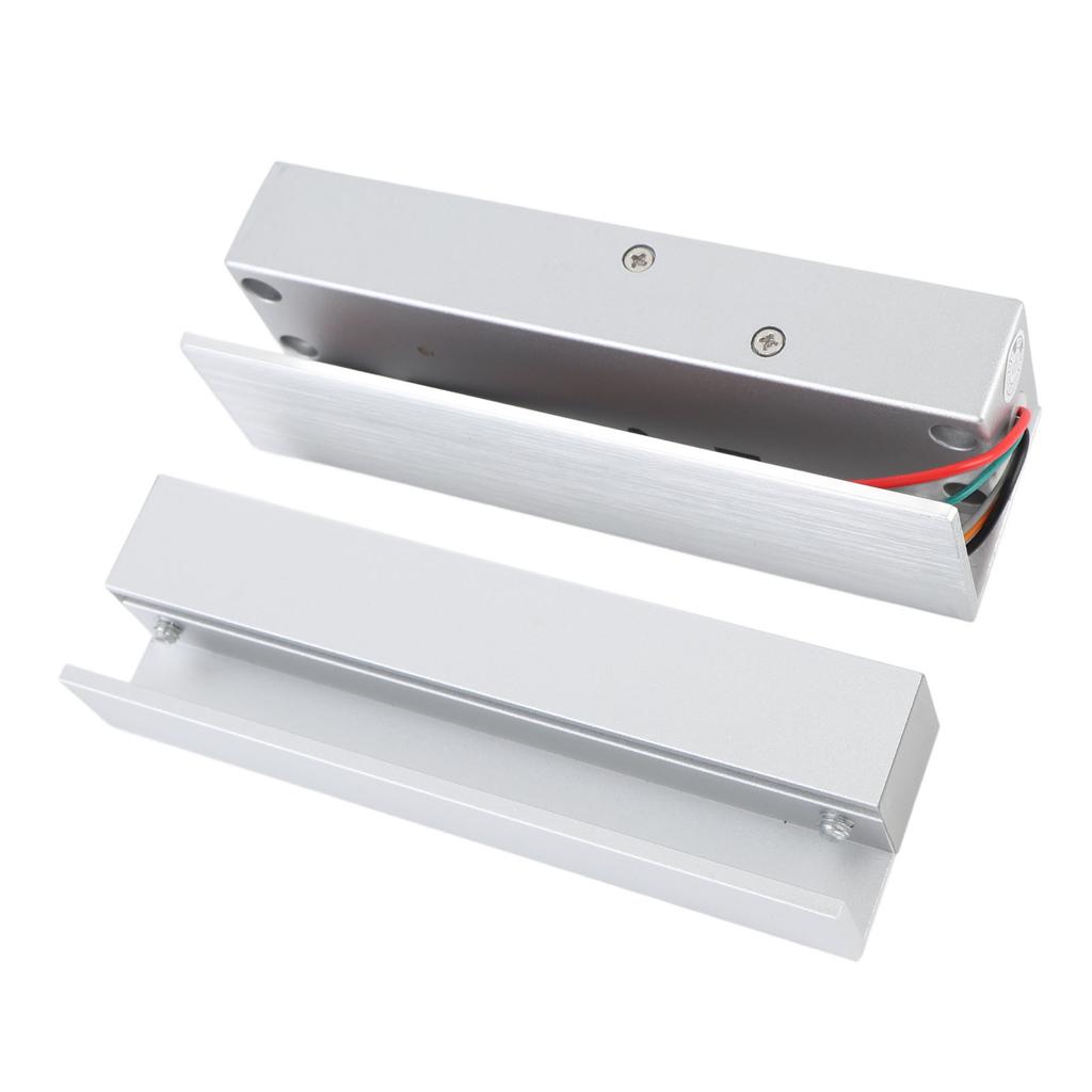 Glass Door Electric Lock Frameless Electronic Drop Bolt Latch DC 12V Left Open Aluminium Alloy