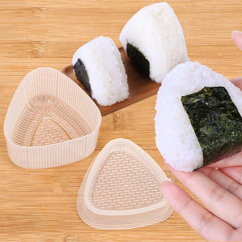 1pc/set Triangular Plastic Sushi Rice Ball Maker Mould Onigiri Mold Set Kitchen Gadgets Stuff Transparent Bento Accessories