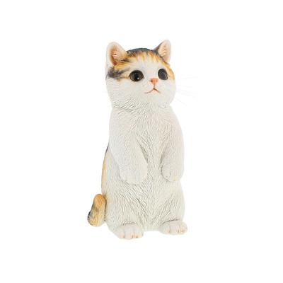 Фигурка кота интерьерная полирезиновая стоящая кошка ситцевая Benny's Benny's QB-022MIX