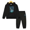 Stranger Things Print Anime Hoodie Fleece Sweatshirt Jacket Boy Girls Hooded Spors Sets 2pcs Pullover+pant Kids Boutique Clothes
