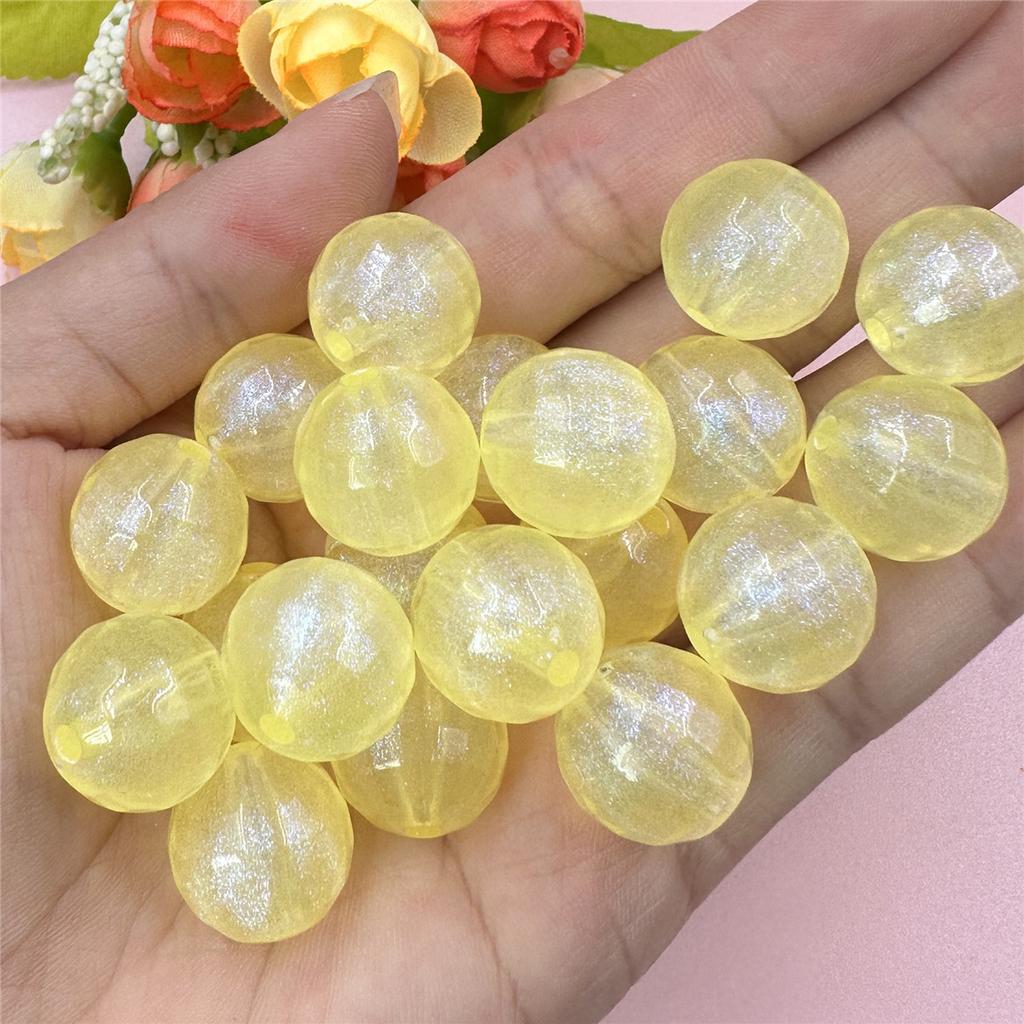 Свободные бусины DIY Ювелирные аксессуары Акриловые материалы для изготовления серег-браслетов 20 шт. Флуоресцентные 15,7 мм Ювелирные изделия Круглые аксессуары