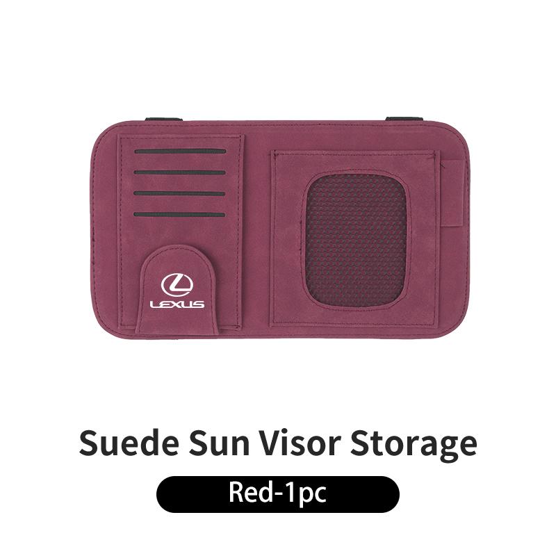 CKU5 Car Visor Storage Bag Sunglasses Clip Card Holder Organizer Accessories For Lexus CT ES GS NX IS250 CT200h IS300h ES300h RX400h