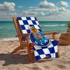 Ultra-Soft Beach Towel with FC Porto Theme,Ideal for Pool - Camping, Diving - Perfect Travel Essential, Vibrant Beach Towel.