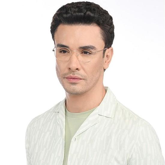 VINCENT CHASE EYEWEAR Unisex Zero Power Bluecut & Antiglare Computer Eyeglasses For Eye Protection and Strain | Stainless Steel | VC E13785