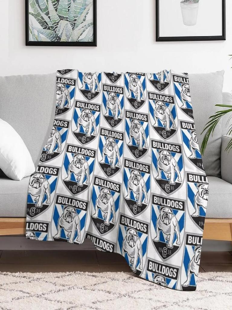Пледы с рисунком в клетку Canterbury Rugby Bulldogs для дивана и кровати, милые детские одеяла, домашний текстиль