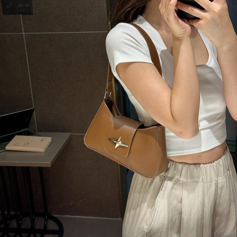 Fashion Simple Casual Women Daily Underarm Single Shoulder Baguette Bag