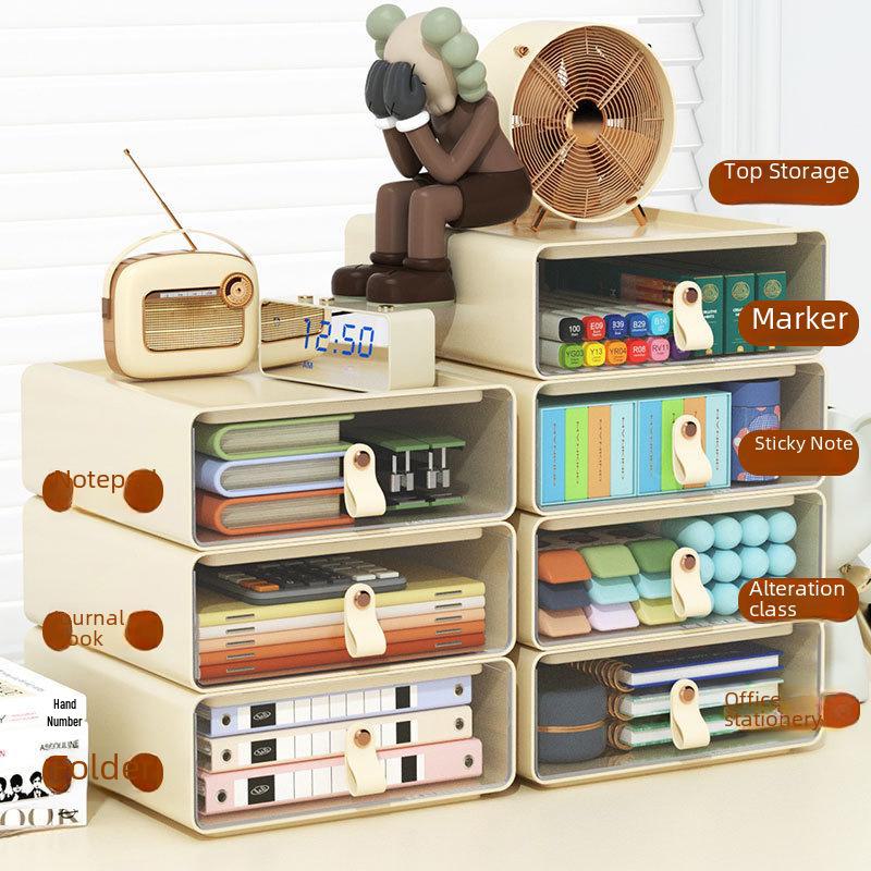 Многослойный настольный ящик для хранения вещей: Креативный, вместительный, многофункциональный ящик для офисных и студенческих канцелярских принадлежностей