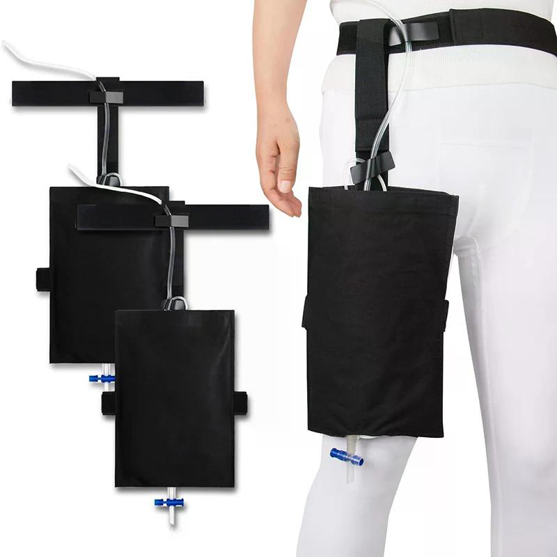 Urinary Drainage Bag External Bladder Ostomy Collection Waist Bag Catheter Urine Leg Bag Holder Fixed Storage Pouch Lightweight