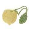 Orange Coin Purse Crochet Drawstring Bag Cute Drawstring Strawberry Shaped Crochet Purse Crochet Lemon Bag Coin Chargers