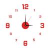 DIY Wall Clock Modern Large 3D Wall Clock Stickers Silent Frameless Clock Night Light Needles Ticking Clock