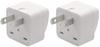 Набор из 2 переходников для розеток типа A для всего мира Переходник для преобразования типа электропитания Преобразует бытовую технику со всего мира в тип A