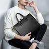 Мужская сумка из натуральной кожи, мужская сумка с замком отпечатков пальцев, большая вместимость, сумка для компьютера, деловой практичный мужской портфель