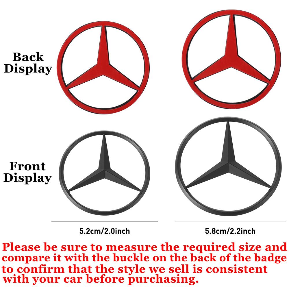 Hot Car Sticker Car Steering Wheel Badge Replacement Sticker for Mercedes Benz AMG A B R G Class GLK GLA CLA GLB GLC E200 V177 W