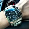 Megir New Business Men's Quartz Watches Fashion Brand Chronograph Wristwatch for Man Hour for Male with Calendar