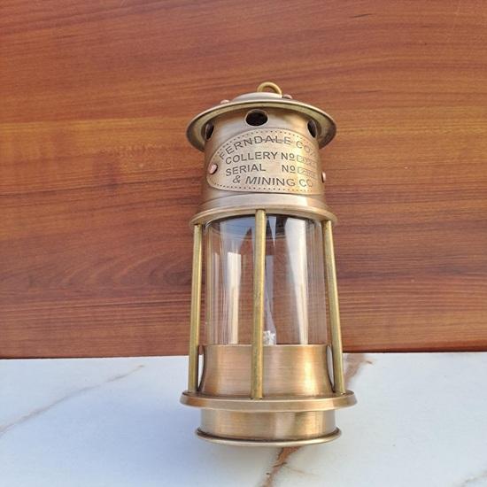 Brass Miner Oil Lantern 17.78 cm Nautical Maritime Home Office Decor Tabletop Shelf Decoration Living Rooms, Studies Thoughtful gift
