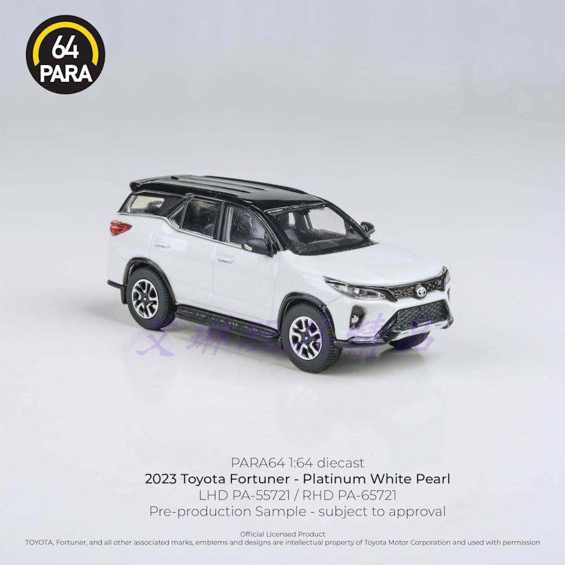 ПАРАГРАФ 1:64 Fortuner 2023 Литые модели автомобилей и игрушечные транспортные средства Модель автомобиля Масштабная модель Миниатюрные модели автомобилей Игрушки для детей