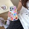 Милый Цветной Градиентный Цветочный Чехол для Телефона iPhone 17 16 15 14 Pro Max Kawaii Радужный Цветочный Защитный Чехол для Девочек