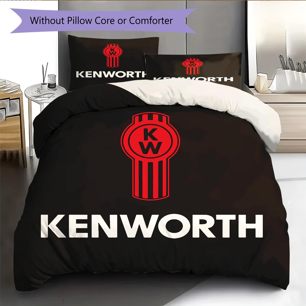Постельное белье с рисунком Kenworth Декор для дома Подарок на день рождения (1 пододеяльник + 2 наволочки, без наполнителя)