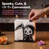 Декоративный держатель для салфеток с буквами BOO на Хэллоуин, Деревянный держатель, Милый пастельный тыква-призрак Черный кот, Настольный диспенсер для салфеток, Водонепроницаемый