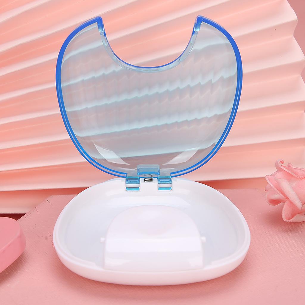 Orthodontic Retainer Case Portable Waterproof Mouthpiece Denture Box Container