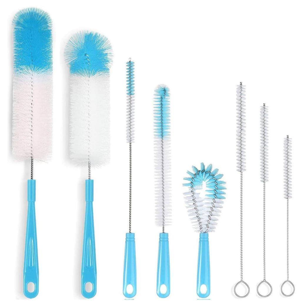 8X Набор щеток для чистки бутылок, стеклянных трубок, трубок, маленьких и длинных