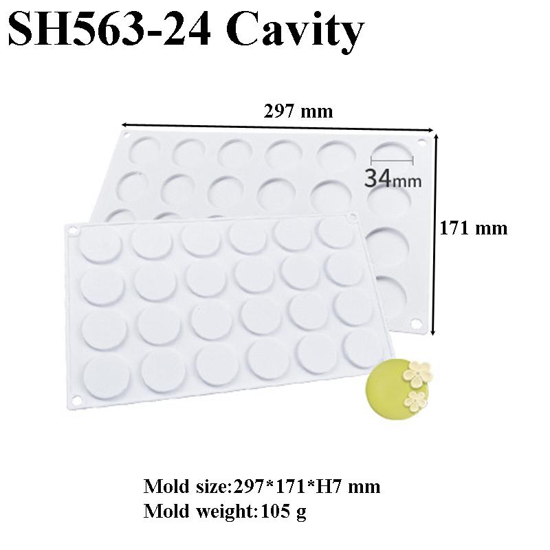 Cake Baking Tools Cylindrical Shape French Mousse Moulds Silicone Cake Molds Dessert Bakeware Food Grade Kitchen Baking Utensils