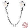 925 Silver Animal Character Love Series Clip Beads Pendant Fit Original  Charm Accessories Bracelet for Women DIY Jewelry