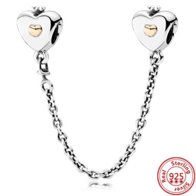 925 Silver Animal Character Love Series Clip Beads Pendant Fit Original  Charm Accessories Bracelet for Women DIY Jewelry