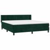 Sommier à lattes et matelas - Maison Exclusive - Velours vert foncé - 160x200cm - 2 places