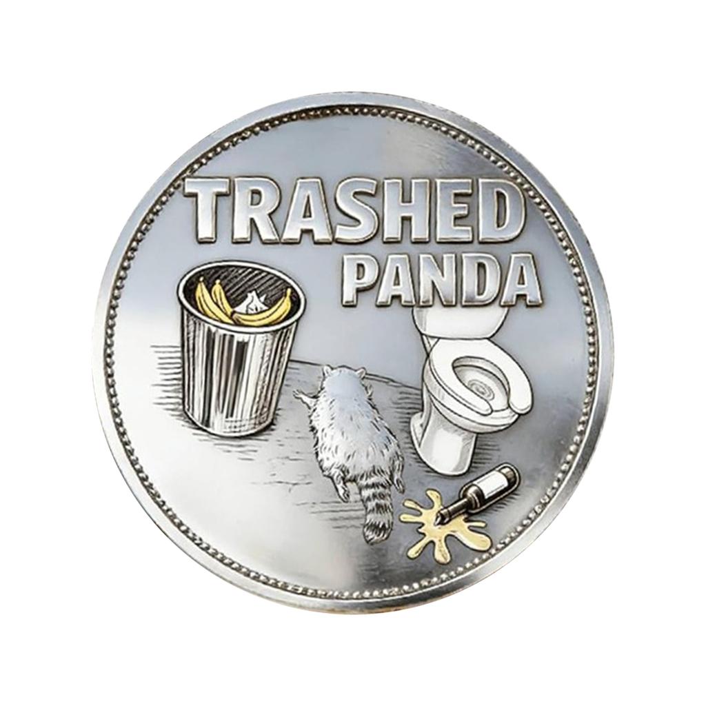 Trashed Incident Challenge Coin, Funny Raccoon Drinking Coin, Drinking Challenge Coin Collectible, Bar , Novelty Gift For Friends, Bar