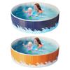 Folding Swimming Pool Non-inflatable Ground Swimming Pool Swim Tool with Space-Saving Nylon Design for Outdoor Water Parties