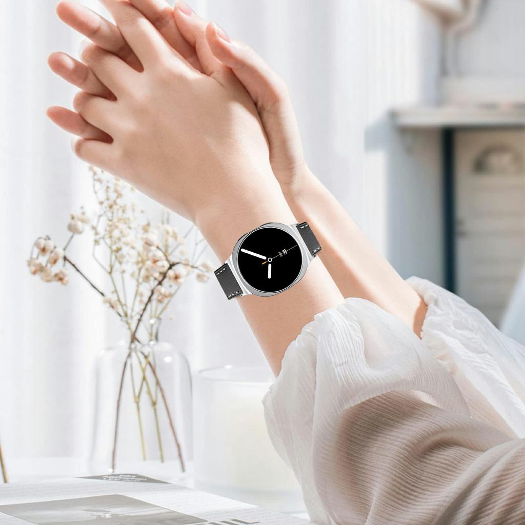 Ремешок для Samsung Galaxy Watch8 44мм/40мм/Watch8 Classic 46мм с закругленным концом из натуральной коровьей кожи