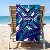 Custom Name Beach Towel Space Hornets Logo Beach Towel, Soft Microfiber, Gift for Her/Him, Birthday, for Pool, Beach, Travel, Fan gifts