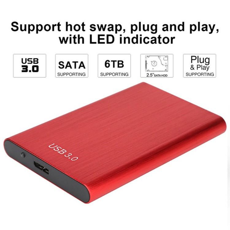 Portable 1TB-16TB USB 3.0 Brushed Metal External SSD