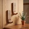 3pcs Wooden Wooden Wall Hooks Space Saving Home Organizer Heavy Duty Wall Hanging Hanger  Porch
