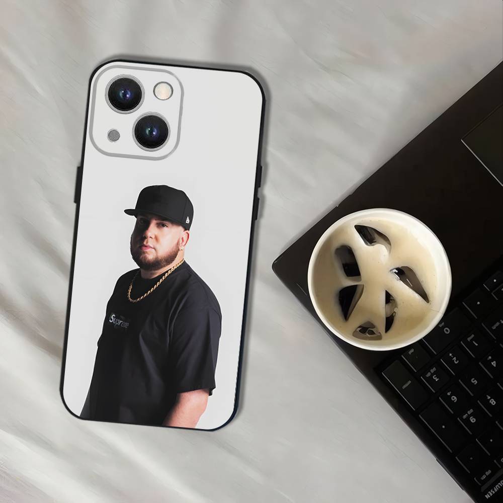 Износостойкий чехол для телефона Rapper Maka Aura 2025 Tour Для iPhone 17,16,15,14,13,12,11,Pro,XS,Max,XR,Plus Черный Мягкий Чехол