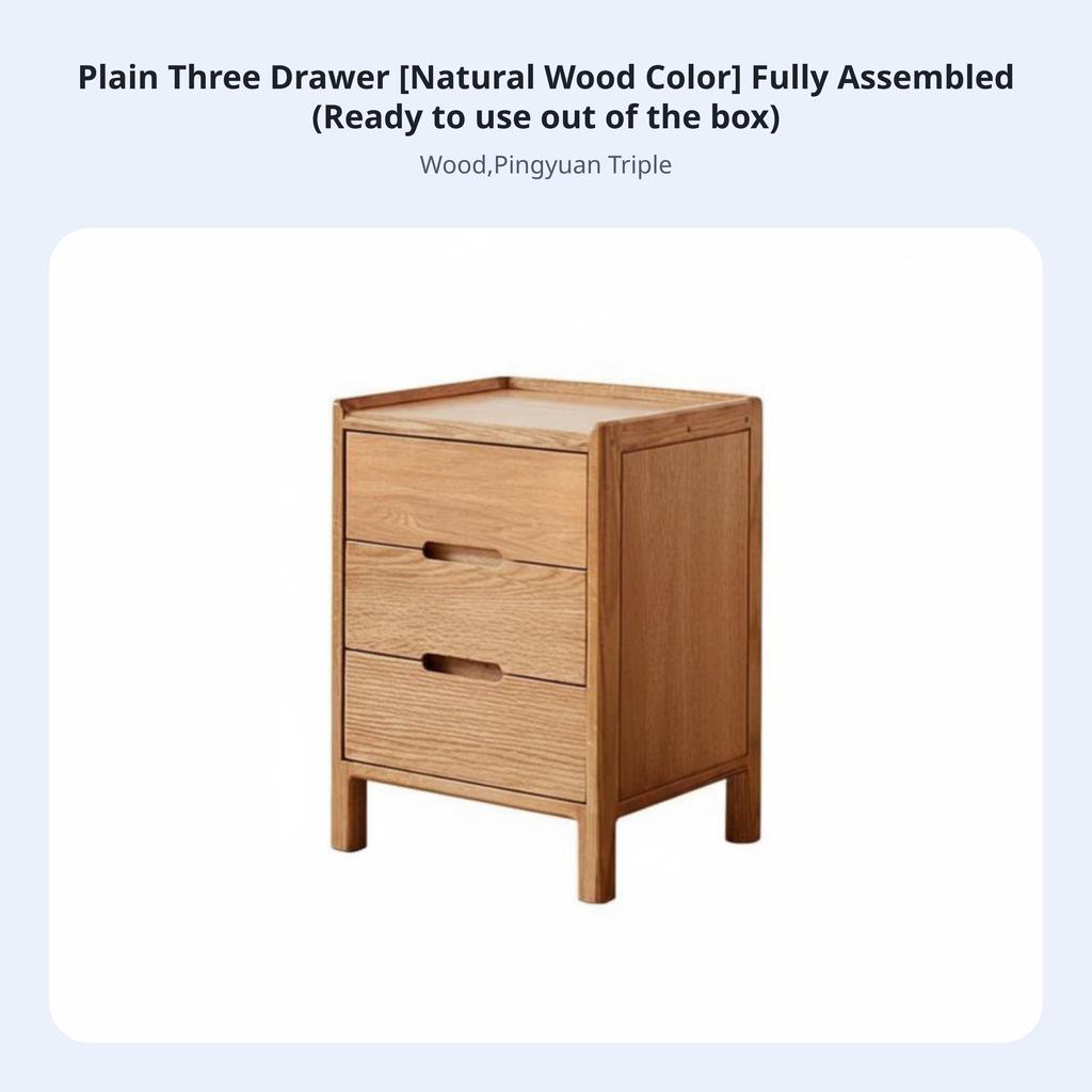 Bedside Drawer Unit Nordic Design Nightstand Space-Saving Design Particle-Resistantresistant Drawers for Renters, Students