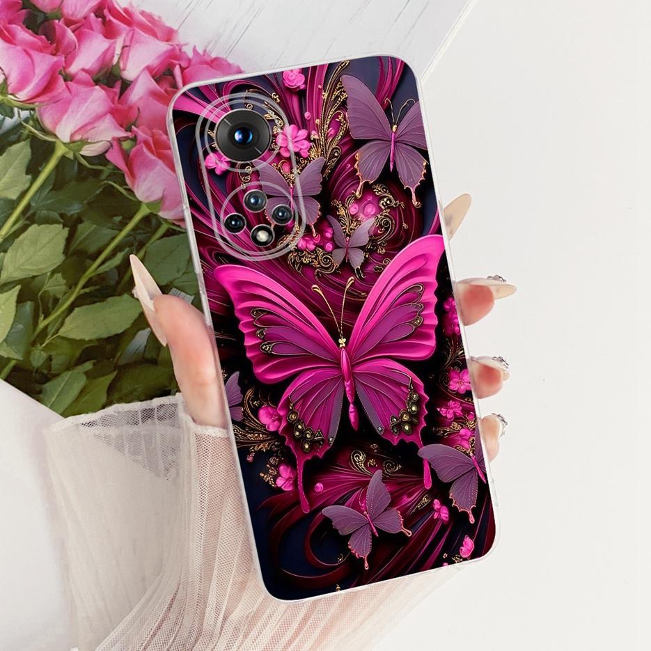 Чехол для Honor 50 Pro RNA-AN00 Милый Лев Модный Расписной Чехол Мягкий Силиконовый Чехол для Телефона Для Honor 50 Honor50 Pro Задняя Крышка Сумки